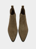 Botines Cowboy De Piel Con Aberturas