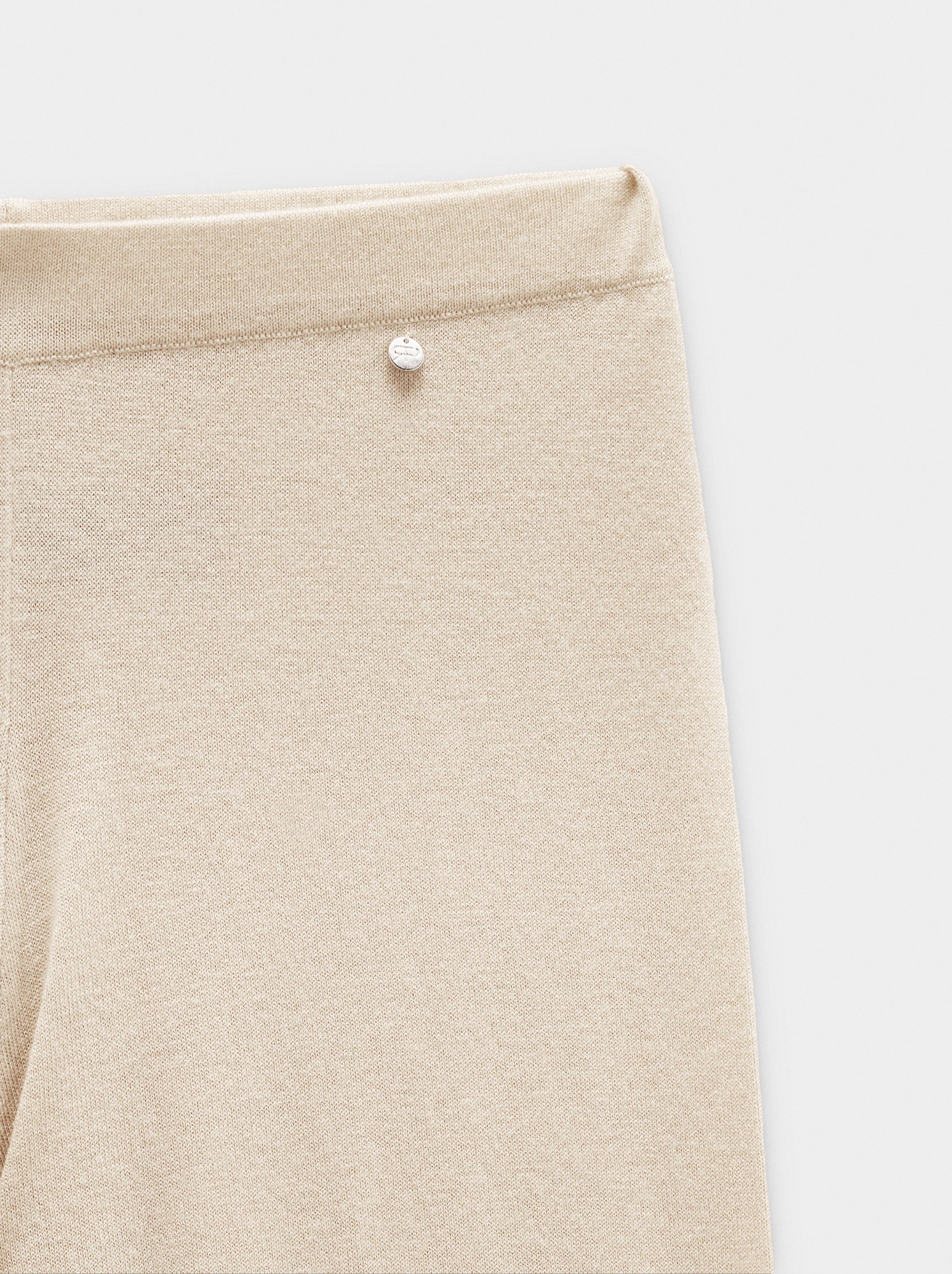 Pantalón De Punto Con Mezcla De Lana