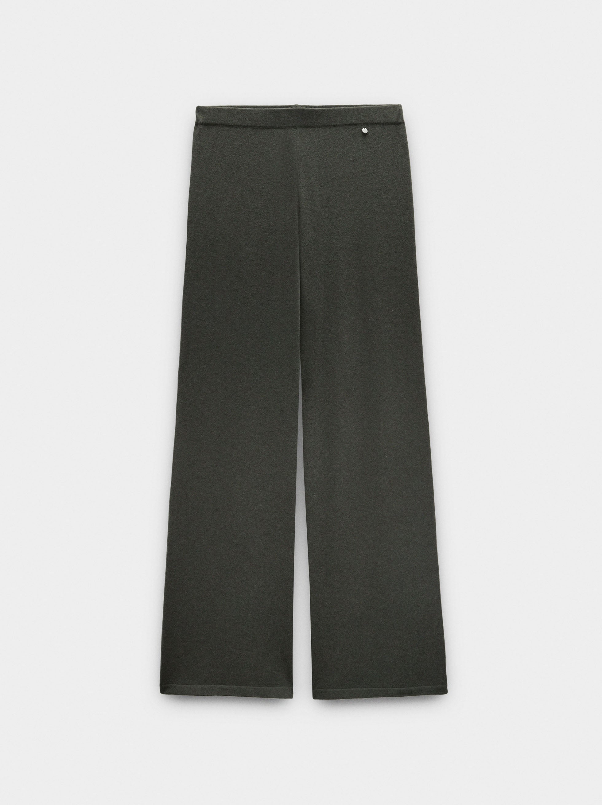 Pantalón De Punto Con Mezcla De Lana
