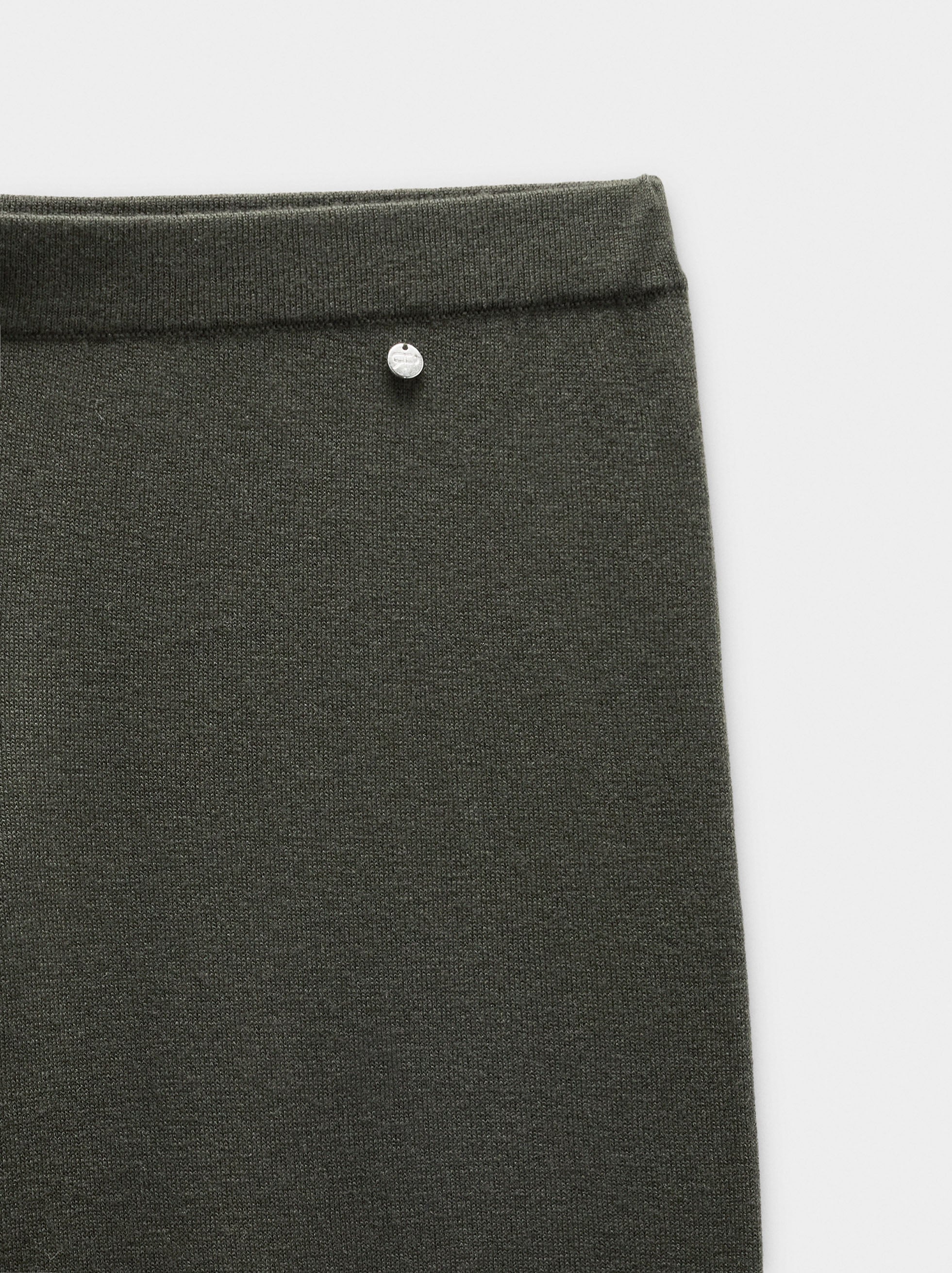 Pantalón De Punto Con Mezcla De Lana