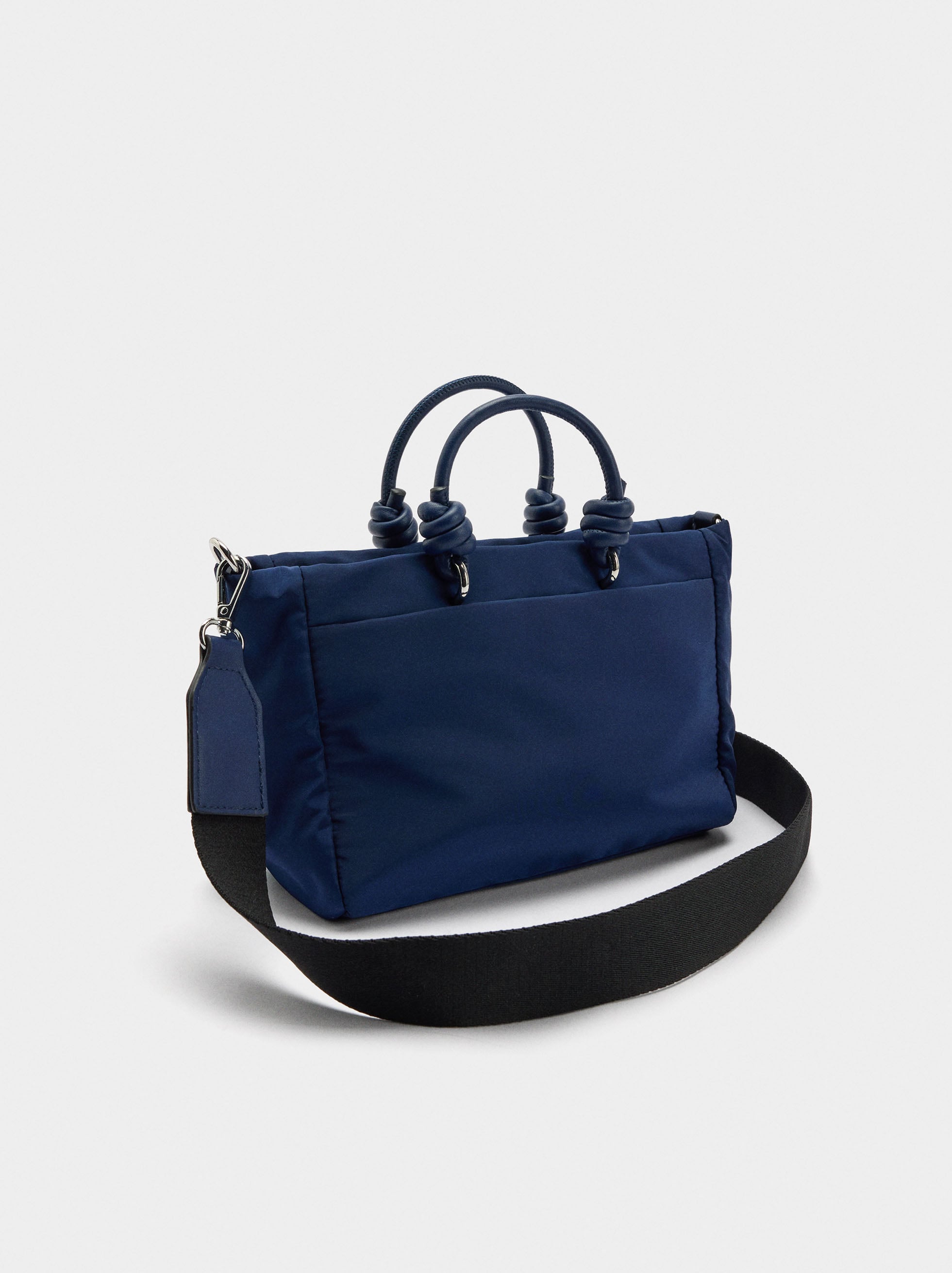 Bolso Tote De Nylon Con Colgante S