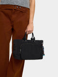 Bolso Tote De Nylon Con Colgante M