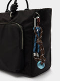 Bolso Tote De Nylon Con Colgante M
