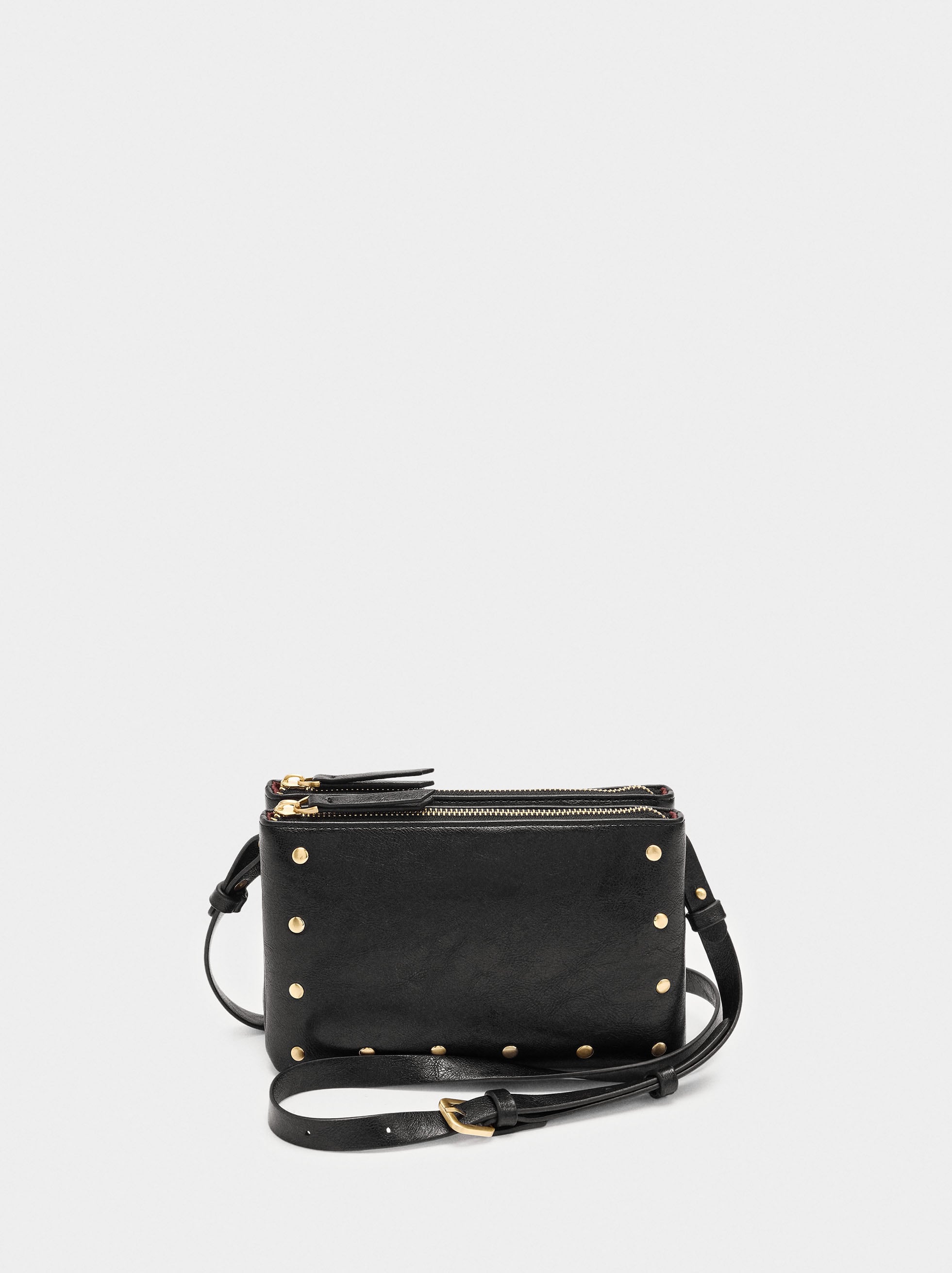 Bolso Bandolera Con Tachuelas
