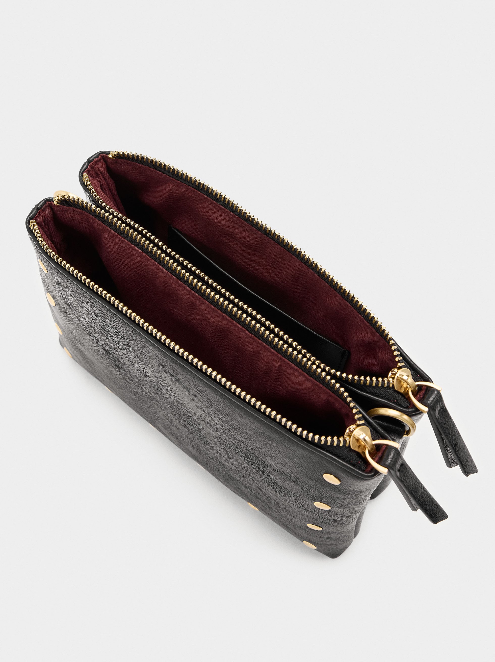 Bolso Bandolera Con Tachuelas