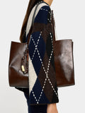 Bolso Shopper Con Colgante