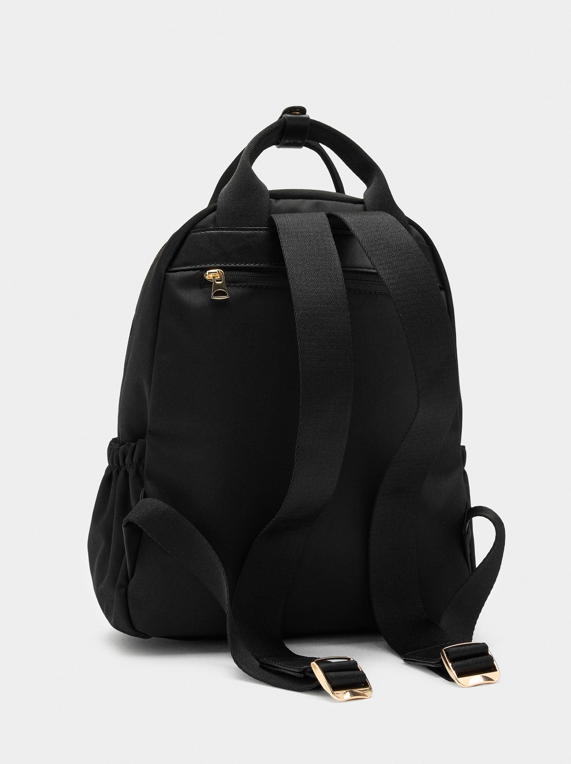 Mochila De Nylon Con Colgante De Corazón