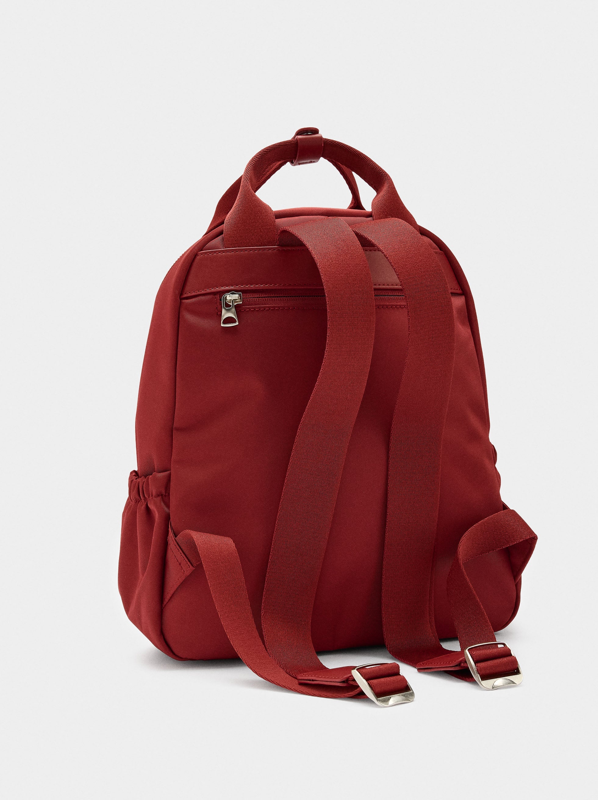 Mochila De Nylon Con Colgante De Corazón