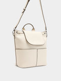 Mochila Con Textura Y Solapa