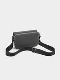 Bolso Bandolera Con Solapa Textura Suave