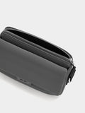 Bolso Bandolera Con Solapa Textura Suave