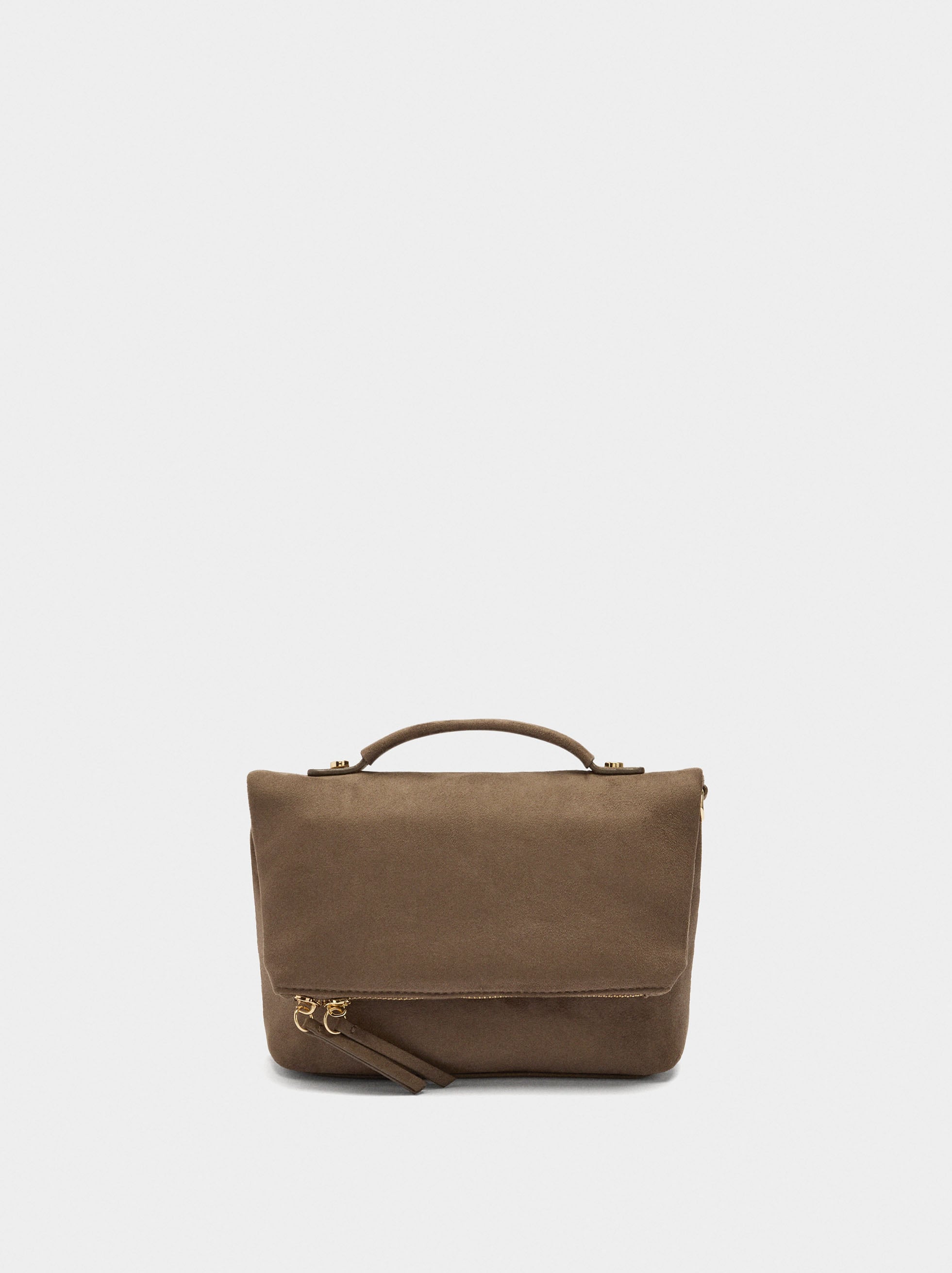 Bolso De Fiesta Con Solapa Efecto Piel