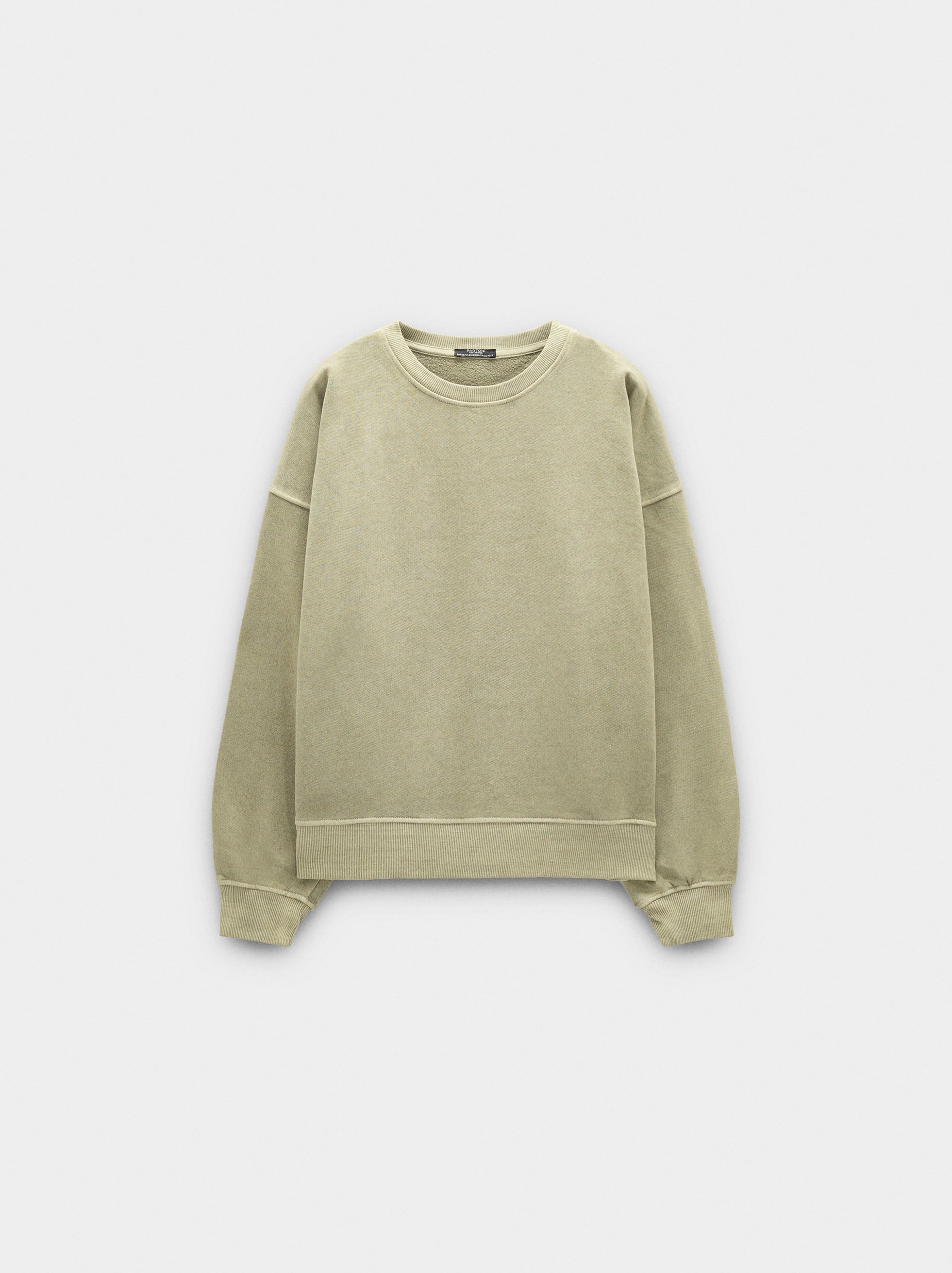 Sudadera Efecto Lavado 100% Algodón