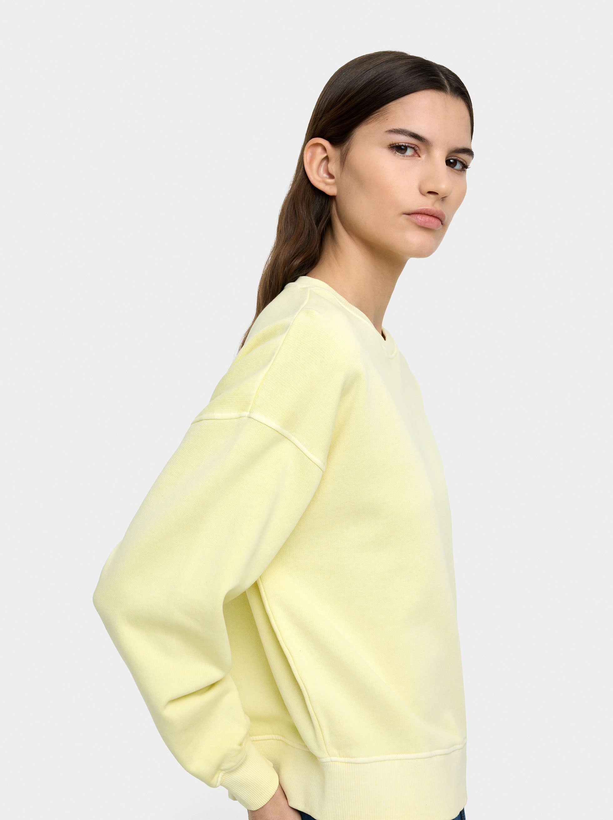 Sudadera Efecto Lavado 100% Algodón