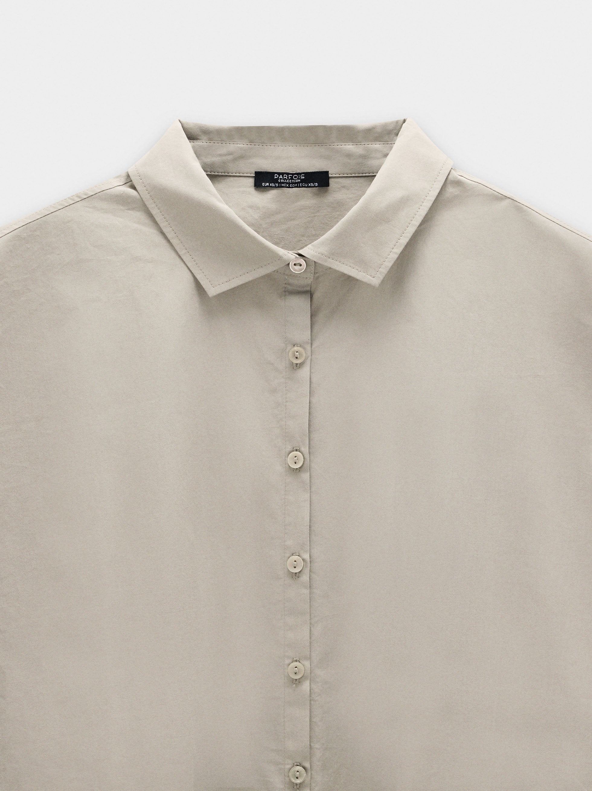 Camisa De Manga Corta 100% Algodón