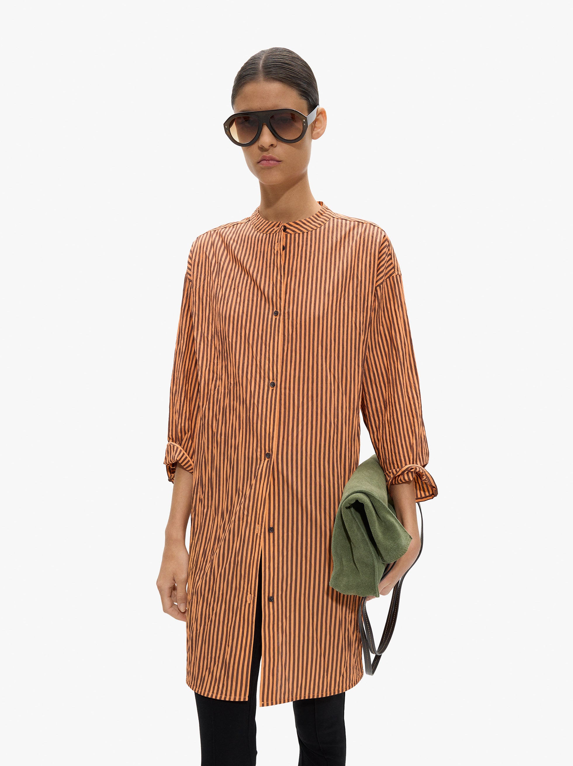 Vestido Camisero De Algodón