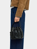 Bolso Bombonera Con Textura Y Cremalleras