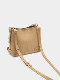 Bolso Bombonera Efecto Piel Con Hebillas