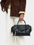 Bolso Tote Liso Con Solapa