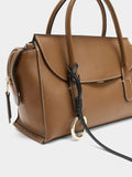Bolso Tote Liso Con Solapa