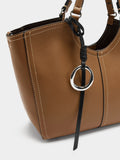 Bolso Tote Liso Con Cierre De Cremallera