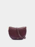 Bolso Bandolera Ovalado Con Solapa