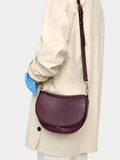 Bolso Bandolera Ovalado Con Solapa