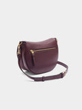 Bolso Bandolera Ovalado Con Solapa