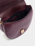 Bolso Bandolera Ovalado Con Solapa