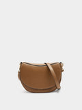 Bolso Bandolera Ovalado Con Solapa