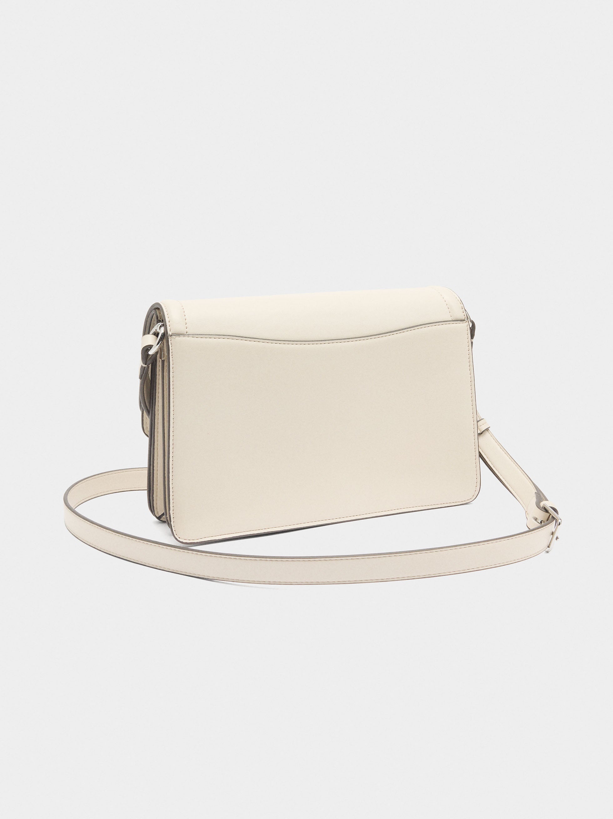 Bolso Bandolera Con Solapa Doble