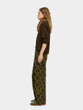 Pantalón Vaquero Estampado Floral