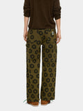Pantalón Vaquero Estampado Floral