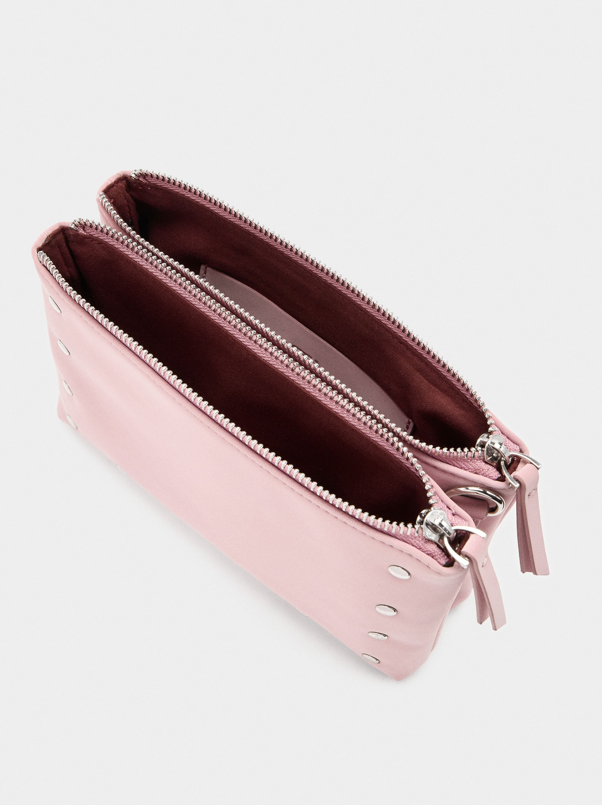 Bolso Bandolera Con Textura Suave