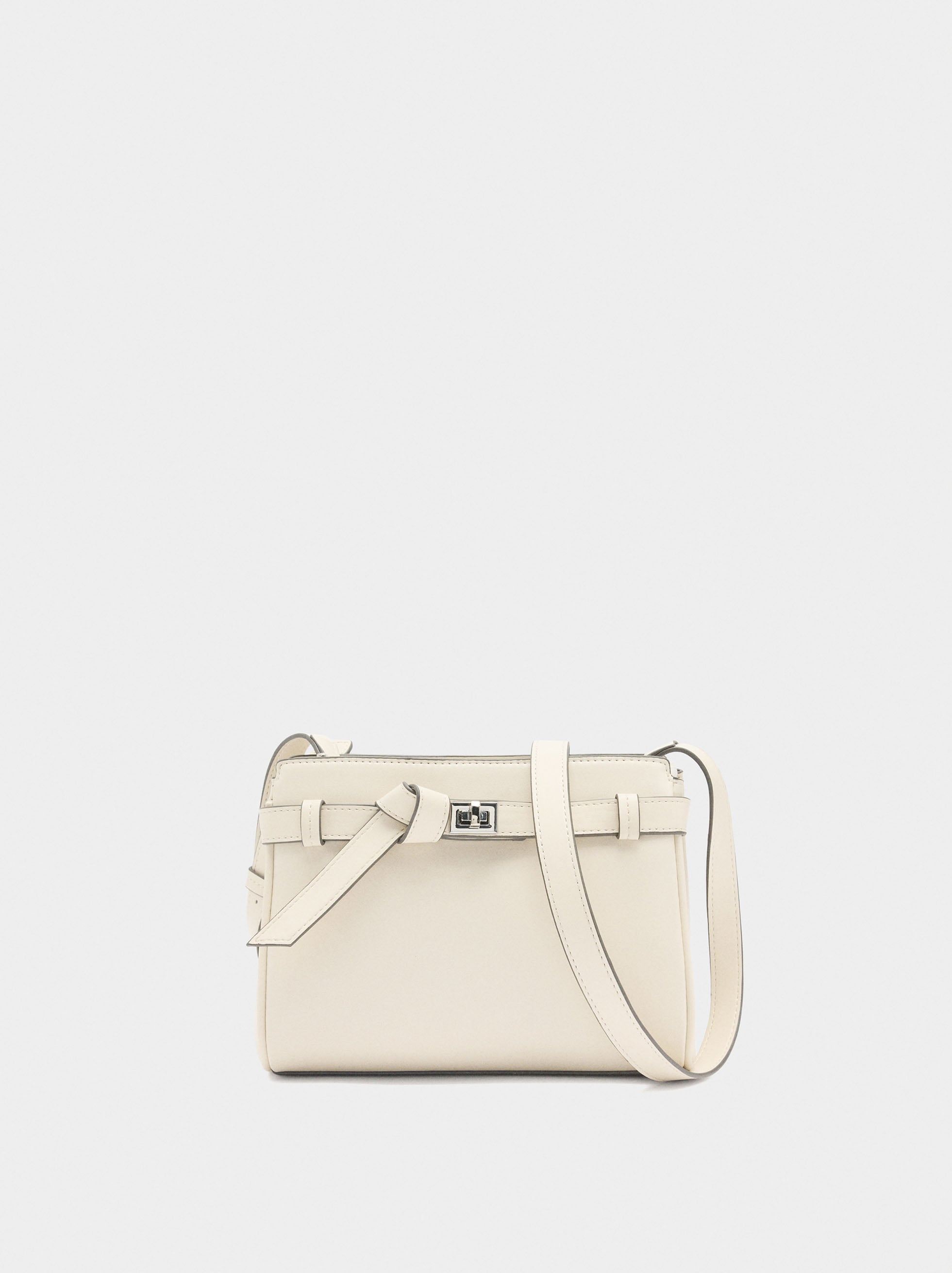 Bolso Bandolera Con Detalle De Cinturón