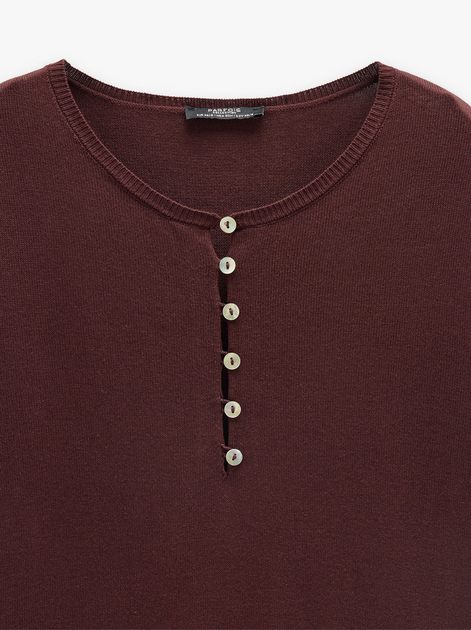 Jersey De Punto Con Botones