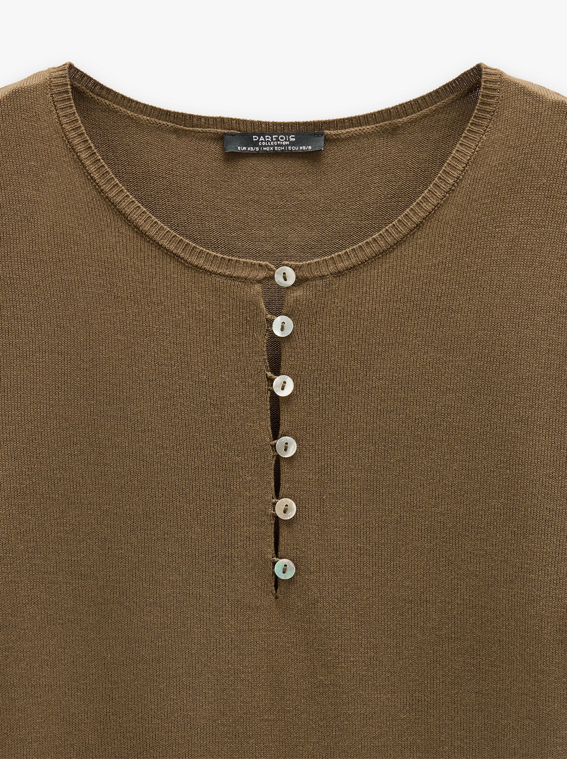 Jersey De Punto Con Botones