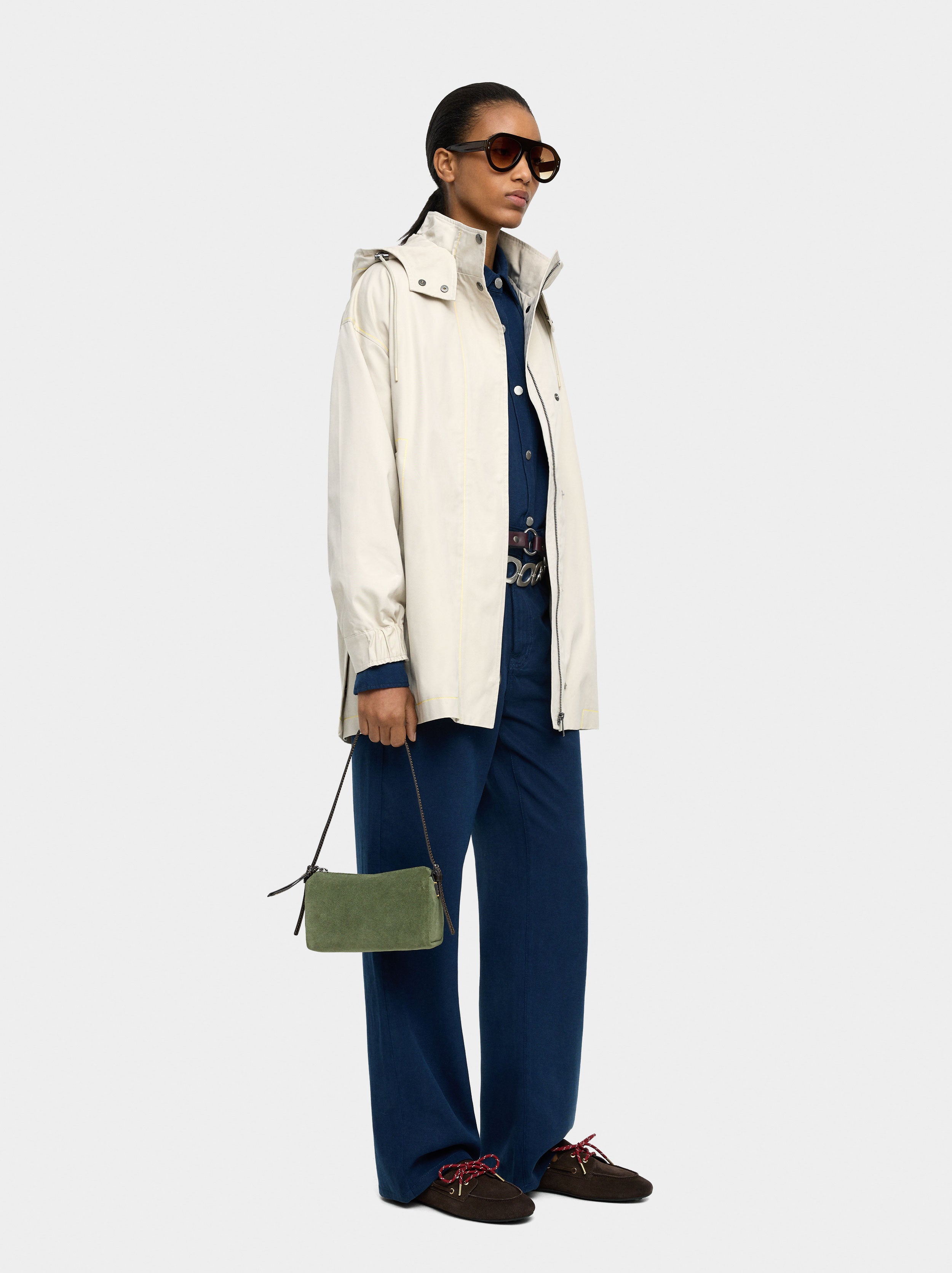 Chaqueta De Algodón Con Capucha