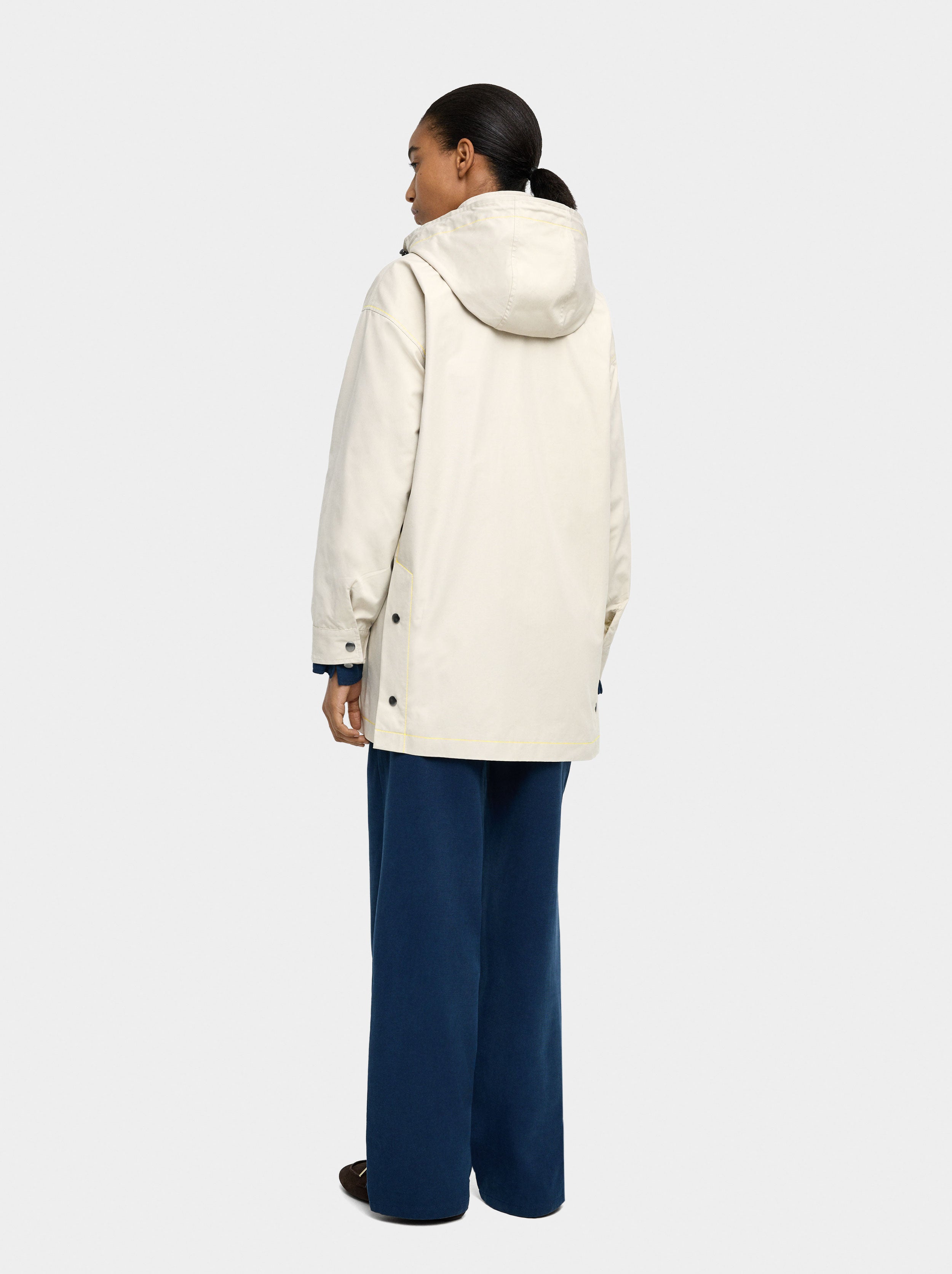 Chaqueta De Algodón Con Capucha
