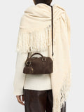 Bolso Tote Efecto Piel Con Colgante