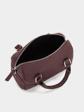 Bolso Tote Efecto Piel Con Colgante