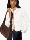 Bolso De Hombro De Piel Serraje M