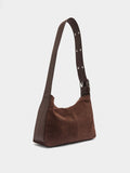 Bolso De Hombro De Piel Serraje M