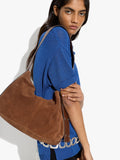 Bolso De Hombro De Piel Serraje M