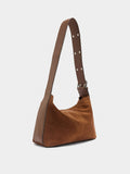 Bolso De Hombro De Piel Serraje M