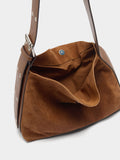 Bolso De Hombro De Piel Serraje M