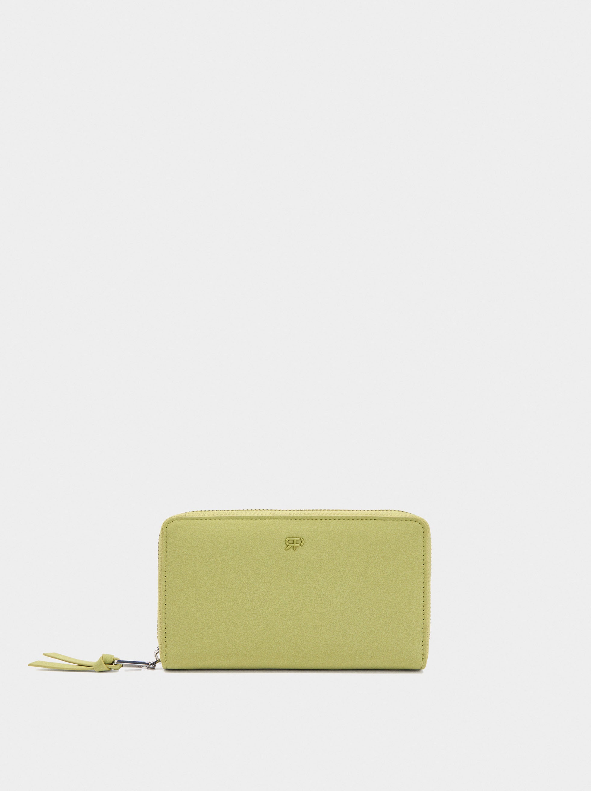 Cartera Con Textura Y Cierre De Cremallera