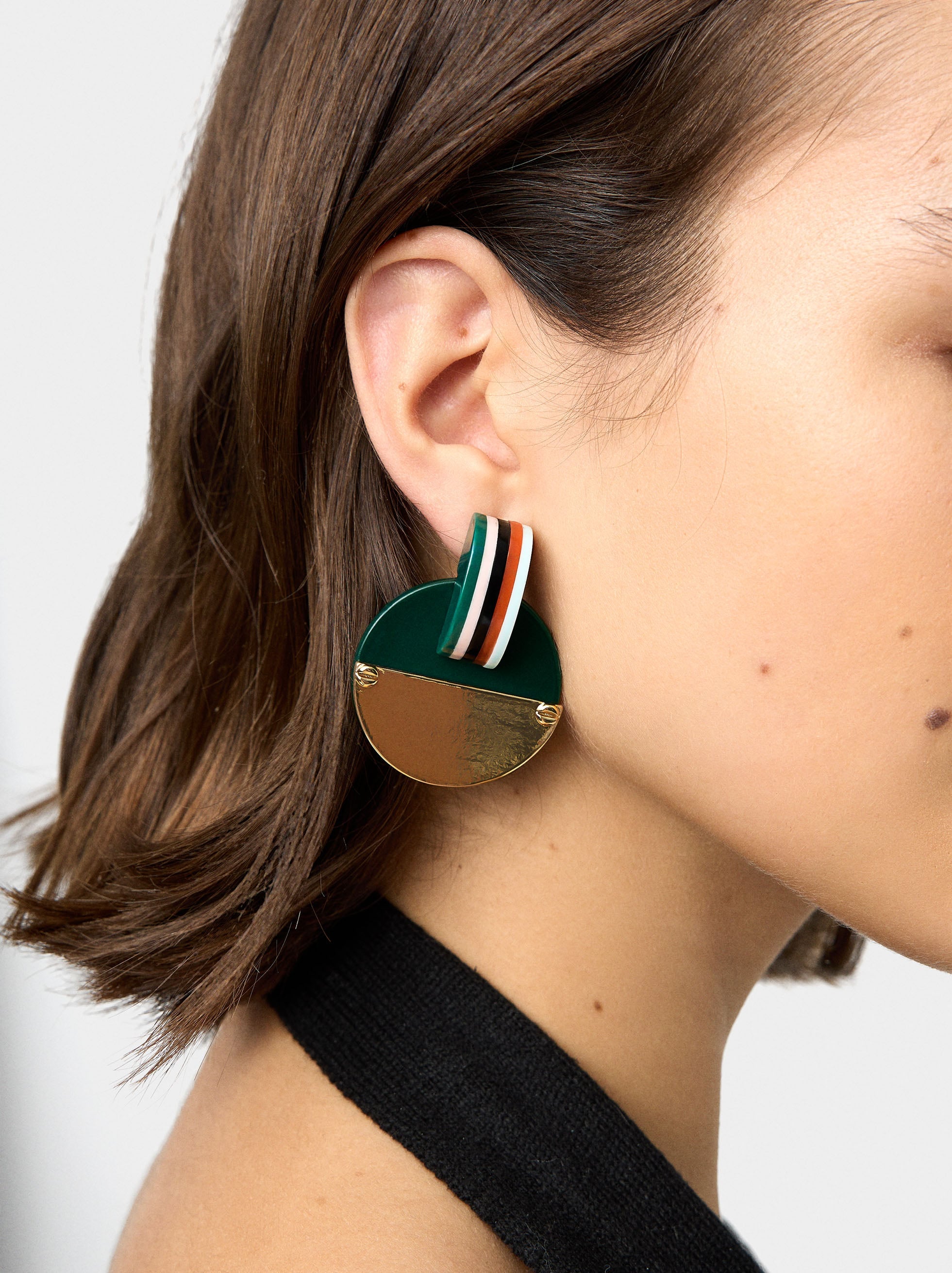 Pendientes Largos De Resina