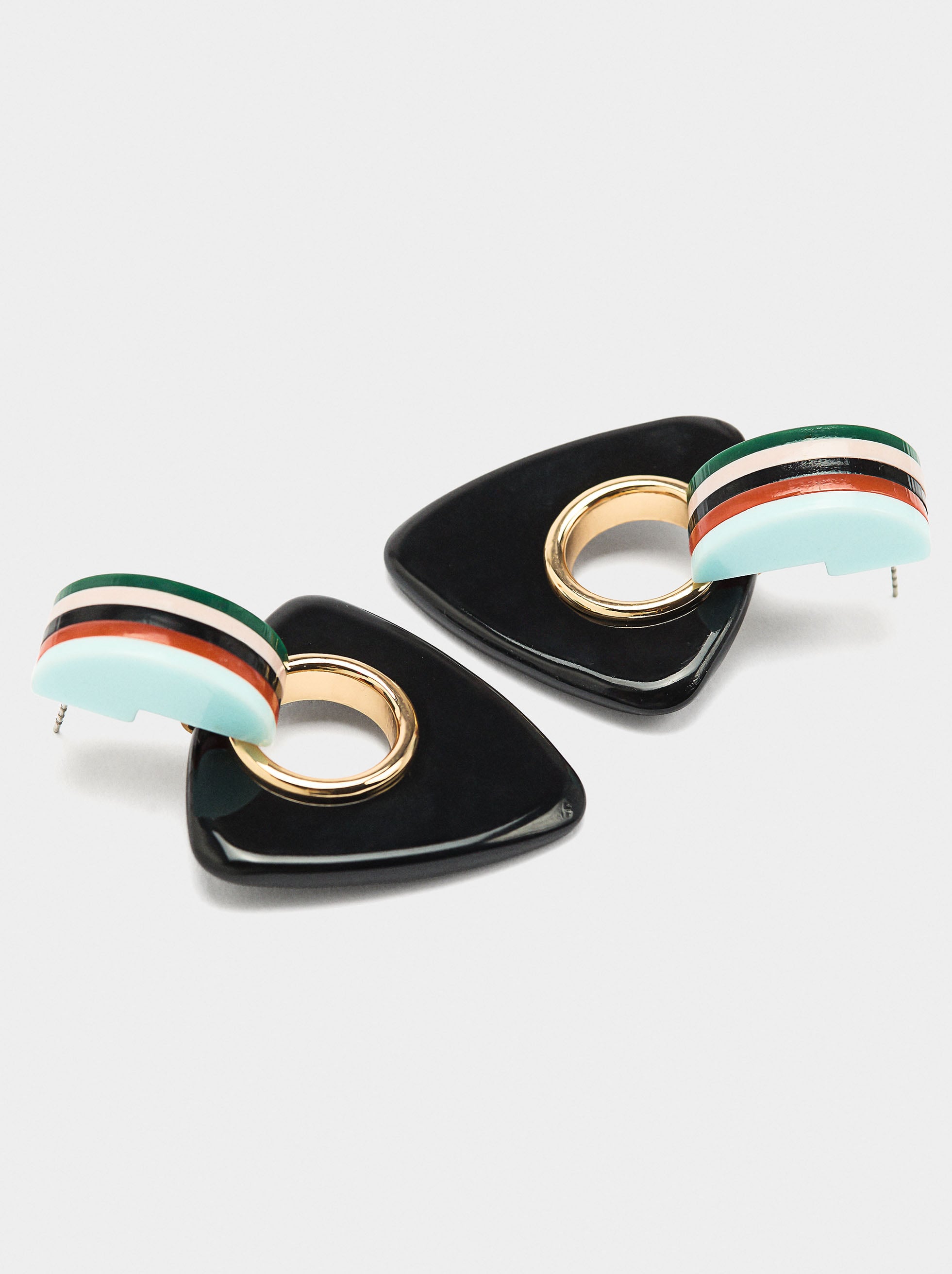 Pendientes Losango De Resina