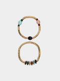 Set De Pulseras Elásticas Con Cuentas